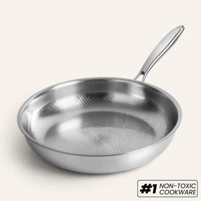 Pure Titanium Frying Pan | Hammered Precision